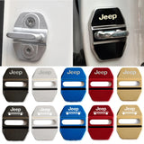 4pcs/set Jeep Cherokee Stainless Steel Car Door Lock Cover Protection