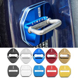 4pcs/set Lincoln Stainless Steel Car Door Lock Cover Protection