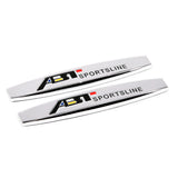 2pcs Volkswagen Rline GTI  ABT Metal Car Fender Side Badge Decal Rear Emblem Sticker