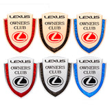 Lexus Metal Shield Car Rear Sticker Auto Window Emblem Badge Decal