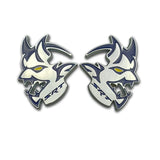 2pcs Dodge Demon SRT Metal Car Stickers Fender Side Badge Emblem