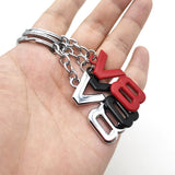 Honda V8 Logo Metal Car Key Rings Keychain Pendant