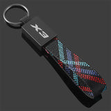 BMW X1 X2 X3 X4 X5 X6 X7 Metal Oxford Webbing Car Keychain Pendant Auto Key Chain Holder