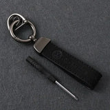 Volkswagen VW R Logo Suede Metal Car Keyring Pendant
