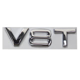 Audi V6T V8T Logo Car Rear Sticker Trunk Emblem Badge Decal