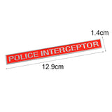 Ford Police Interceptor Metal Car Rear Sticker Auto Body Side Emblem Badge Decal