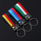 BMW Car Keychain Metal Nylon Webbing Keyring