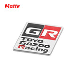 Car Grille Emblem Rear Decal for GR Toyo Gazoo Racing CHR Avalon Supra Corolla Rav4 Avensis Auris Yaris Head Trunk Badge