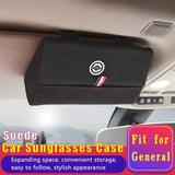 Car Sunglasses Holder Car Sun Visor Glasses Case Storage Box for Chrysler Voyager Delta Grand 200c 300c Pacifica Sebring Cruiser