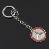 Mercedes Benz Diamond Metal Car Key Ring Pendent