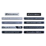 Car Sticker Executive Black White Emblem 60th Anniversary Badge Decal for Tundra Corolla Prado Brownstone Limited Edition