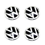 4pcs/set 56mm Volkswagen VW Rline GTI ABT Logo Car Wheel Center Hub Cap Sticker Decal