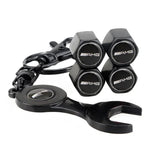 4pcs/set Mercedes Benz AMG Logo Car Air Valve Stem Cap Auto Tyre Valve Covers with Wrench