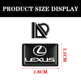 10pcs Lexus Epoxy Car Armrest Button Sticker