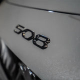 Peugeot 208 308 408 508 2008 3008 4008 5008 Letter Car Front Hood Sticker Auto Rear Emblem Badge Decal