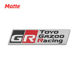Car Logo Head Grille Rear Badge for GR Toyo Gazoo Racing Yaris Prius Supra Corolla Camry Crown Prado Corolla Sienta Hilux