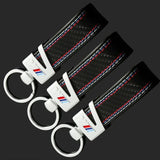 BMW M Power Metal Leather Car Keychain Keyring Key Pendant