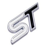 Ford ST Logo Metal Car Rear Sticker Auto Body Side Emblem Badge Decal