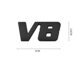 3D Metal V6 V8 Car Sticker Emblem Rear Badge for Toyota