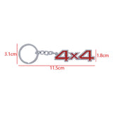 Jeep 4X4 Logo Metal Car Key Rings Keychain Pendant