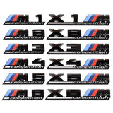 BMW M1 M2 M3 M4 M5 M6 X1M X2M X3M X4M X5M X6M Competition Car Rear Sticker Emblem Badge