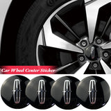 56mm Lincoln Car Wheel Center Hub Sticker Decal