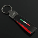 Honda Mugen Logo Suede Car Keychain Pendant Key Chain Holder