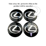 4pcs/set 60mm Lexus Car Wheel Center Hub Cap Sticker Decal