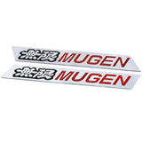 Alloy Car Rear Trunk Emblem Fender Side Badge Sticker for Mugen Logo Jazz Pilot Civic Accord City FIT CRV HRV Crosstour Odyssey