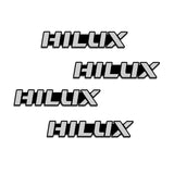4pcs/set Toyota Rav4 Prado Corolla CHR Hilux Auris Avensis Prius YARIS Metal Car Stereo Sticker Auto Audio Emblem Decal