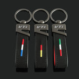 Honda VTI Logo Suede Car Keychain Pendant Key Chain Holder