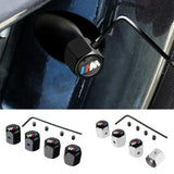 4pcs/set BMW M Power Anti-Theft Car Air Valve Stem Cap Auto Tyre Valve Covers
