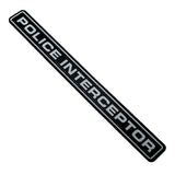 Ford Police Interceptor Acrylic Car Rear Sticker Auto Body Side Emblem Badge Decal
