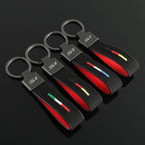 Honda SI Logo Suede Car Keychain Pendant Key Chain Holder