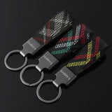 Volkswagen VW Lupo Logo Oxford Webbing Car Keychain Pendant Key Chain Holder