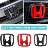 Car ABS Emblem for Honda 2016-2020 Inspire Civic Accord Crider Envix CRV Front Grille Rear Trunk Steering Wheel Sticker