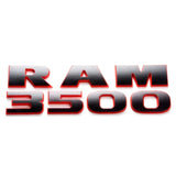 26.5x8.5cm Dodge RAM1500 RAM2500 RAM3500 ABS Car Side Fender Sticker Body Emblem Badge