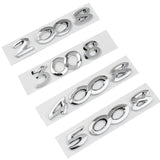 Peugeot 206 207 208 301 307 308 2008 3008 4008 5008 ABS Car Rear Sticker Trunk Letter Emblem Badge Decal