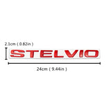 Alfa Romeo STELVIO Logo Metal Car Rear Sticker Decal Emblem Badge