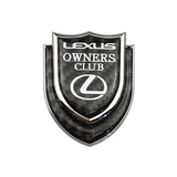 Lexus Shield Carbon Fiber Car Rear Sticker Window Emblem Badge Decal