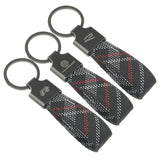 Volkswagen VW R Logo Oxford Webbing Car Keychain Pendant Key Chain Holder