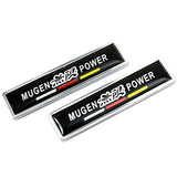 2pcs/set Honda Mugen Logo Metal Car Side Sticker Auto Emblem Badge