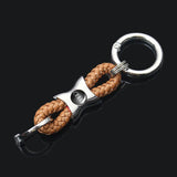 Audi Logo Braided Rope Car Keychain Keyring