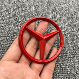 70mm Car Front Engine Cover Emblem Sticker for Mercedes Benz GLE GLA GLC ML W117 W117 W176 W177 W204 W205 W213