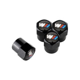 4PCS BMW M Power Car Wheel Tire Valve Caps Tyre Covers
