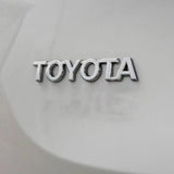 Metal Car Letter Badge Rear Trunk Side Decal Sticker for Toyota