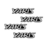 4pcs/set Toyota Rav4 Prado Corolla CHR Hilux Auris Avensis Prius YARIS Metal Car Stereo Sticker Auto Audio Emblem Decal