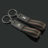 For Volkswagen VW R Logo Passat MK7 MK5 CC Polo Golf Jetta Tiguan Touran Car Emblem Keychain Pendant Auto Key Chain Key Holder Accessories