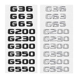 Mercedes Benz G36 G63 G65 G200 G230 G300 G350 G500 G550 ABS Car Rear Sticker