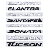Hyundai ELANTRA SANTAFE TUCSON SONATA Logo ABS Car Rear Sticker Trunk Emblem Badge Decal